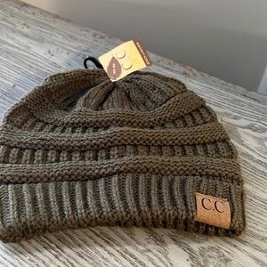 NWT CC Olive Green Beanie